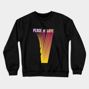 Peace and love s70 Crewneck Sweatshirt